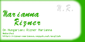 marianna rizner business card